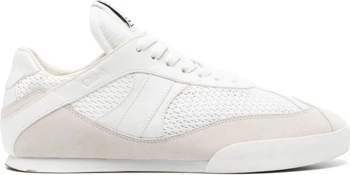 Chloé Chloé Kick Suede And Recycled Tissue Sneakers