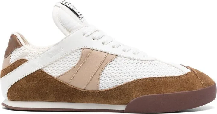 Chloé Chloé Kick Suede And Recycled Tissue Sneakers