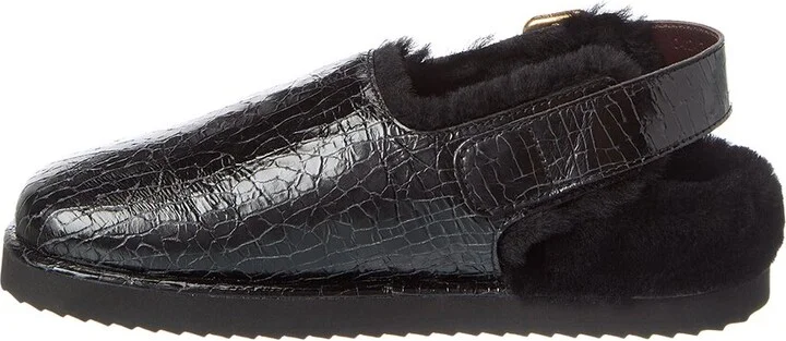Chloé Cracked Leather Mule - Image 2