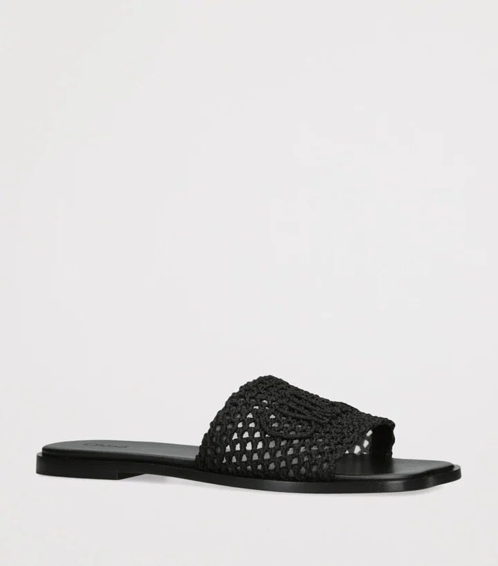 Chloé Crochet Soleil Slides - Image 3