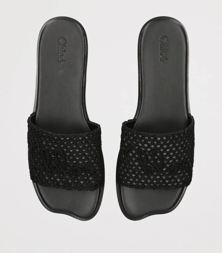 Chloé Crochet Soleil Slides - Image 4