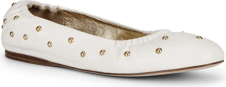 Chloe Eia Ballet Flat in Ivory - Image 2