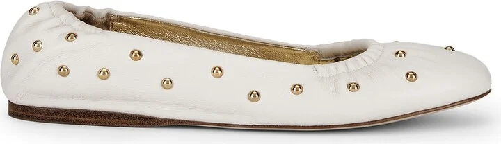 Chloe Eia Ballet Flat in Ivory