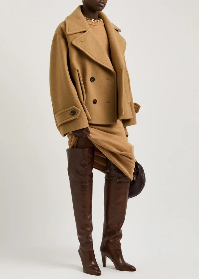 Chloe Eve 90 Glossed-leather Over-the-knee Boots - Image 6