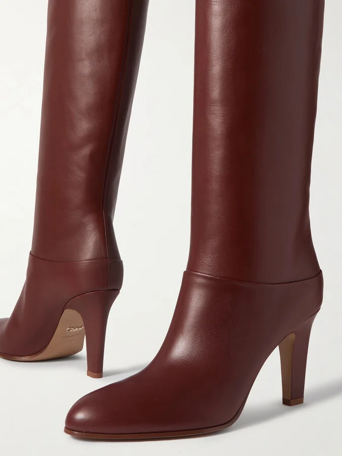Chloé - Eve Leather Boots - Brown - Image 4