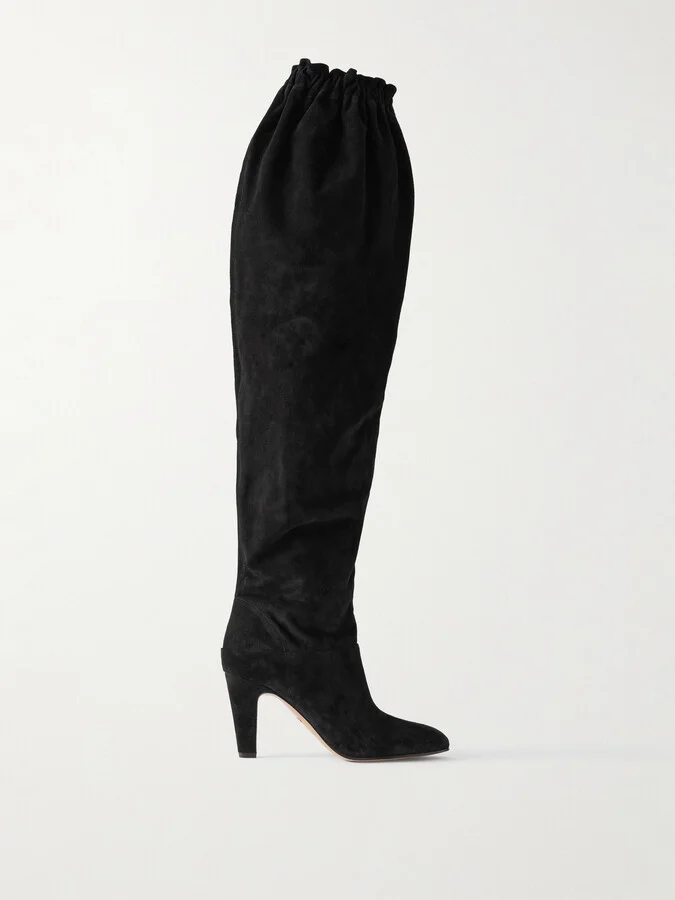 Chloé - Eve Suede Over-the-knee Boots - Black