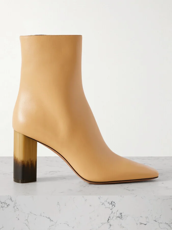 Chloé - Georgia Leather Ankle Boots - Neutrals