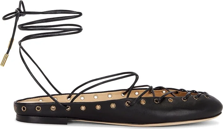 Chloe Ghilies Flat in Black