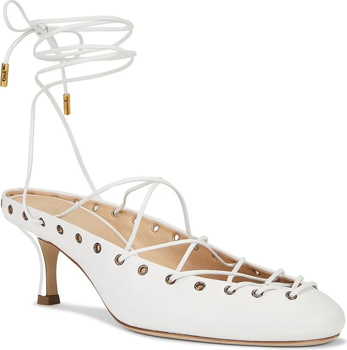 Chloe Ghilies Sandal in White - Image 2