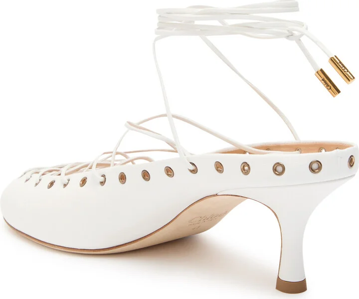 Chloe Ghilies Tie-up Leather Sandals - Image 2