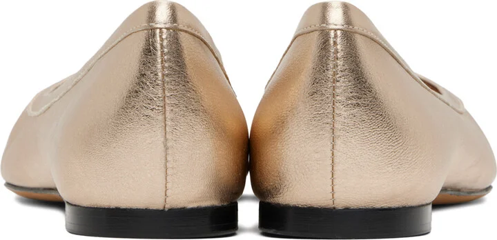 Chloé Gold Marcie Ballerina Flats - Image 2