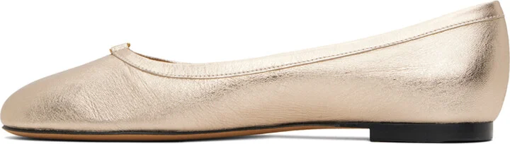 Chloé Gold Marcie Ballerina Flats - Image 3