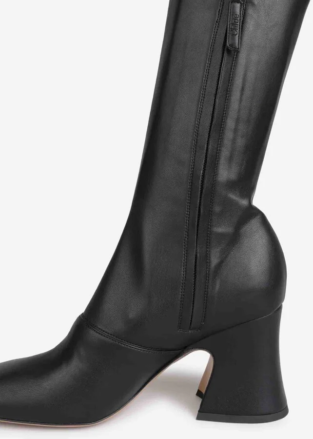 Chloé High Leather Boots - Image 3
