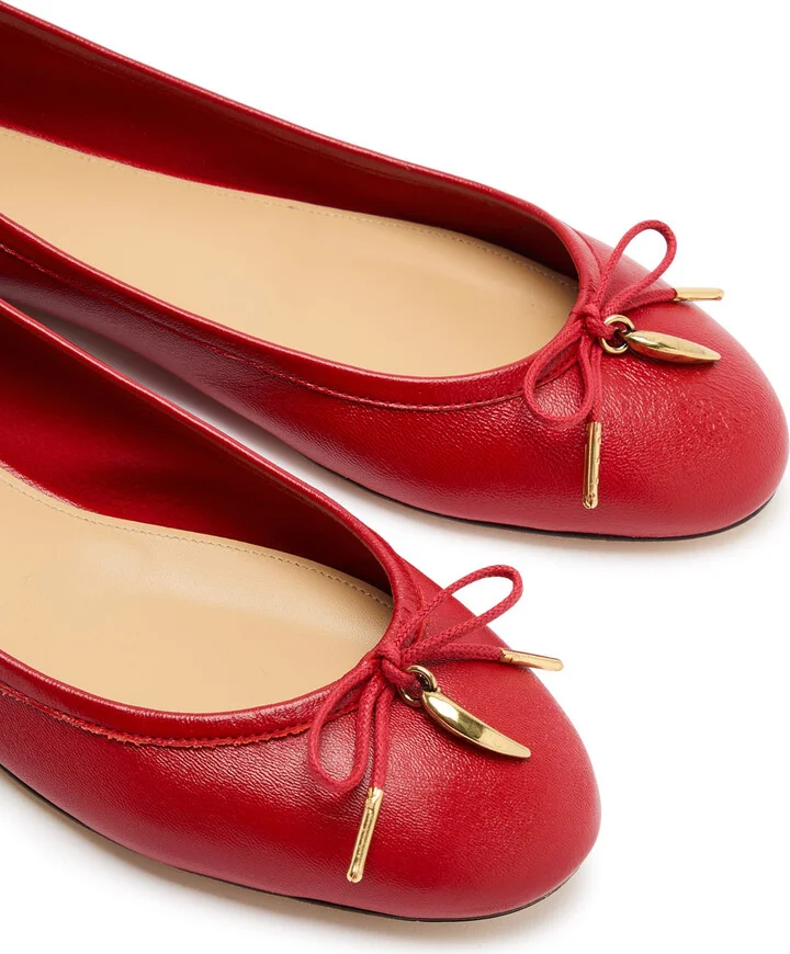 Chloe Iris Leather Ballet Flats - Image 3