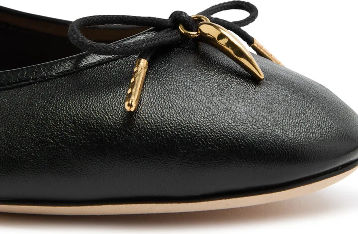 Chloe Iris Leather Ballet Flats - Image 9