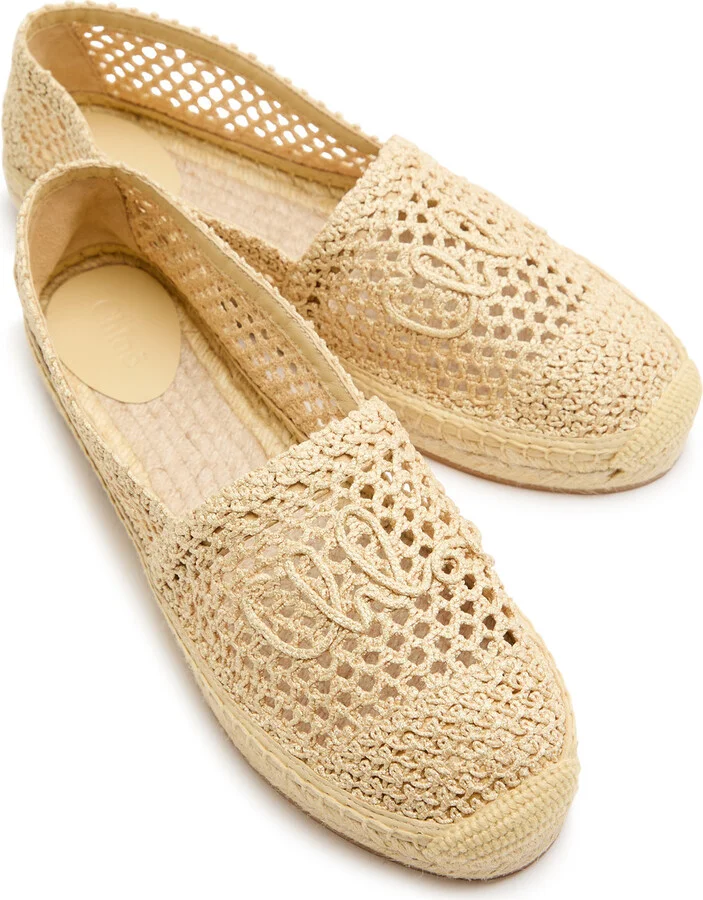 Chloe Isla Crocheted Espadrille Flats - Image 3