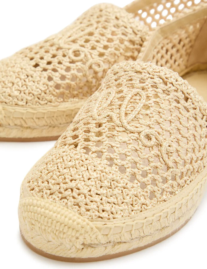 Chloe Isla Crocheted Espadrille Flats - Image 4