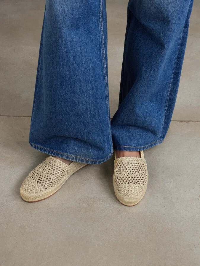 Chloé - Isla Crocheted Espadrilles - Neutrals - Image 2
