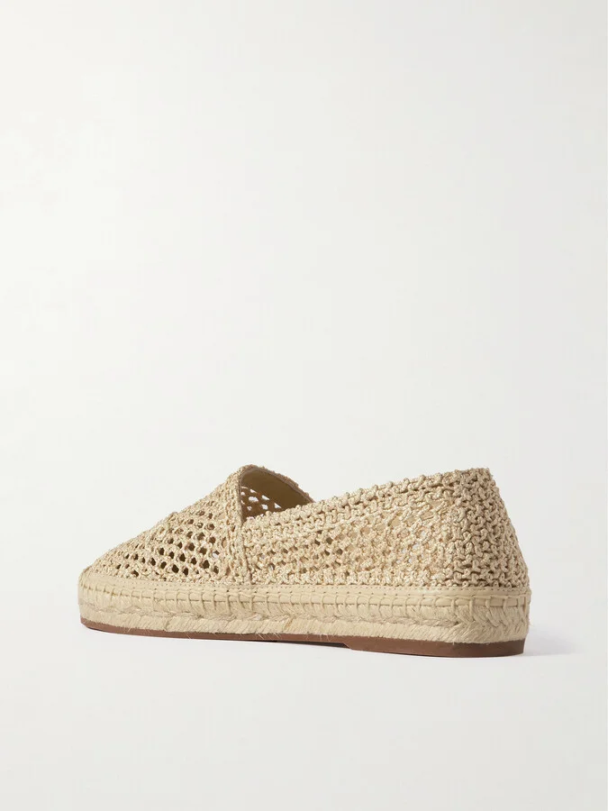 Chloé - Isla Crocheted Espadrilles - Neutrals - Image 3