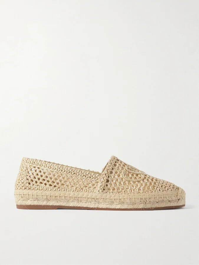Chloé - Isla Crocheted Espadrilles - Neutrals