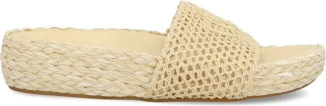 Chloé Isla Raffia-Effect Slides