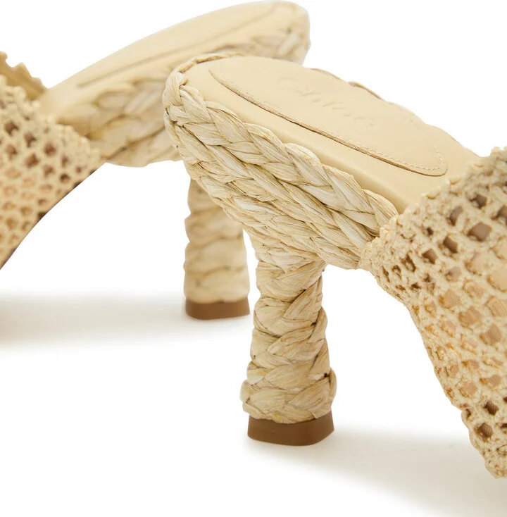 Chloe Isla Raffia Heeled Sandal - Image 4