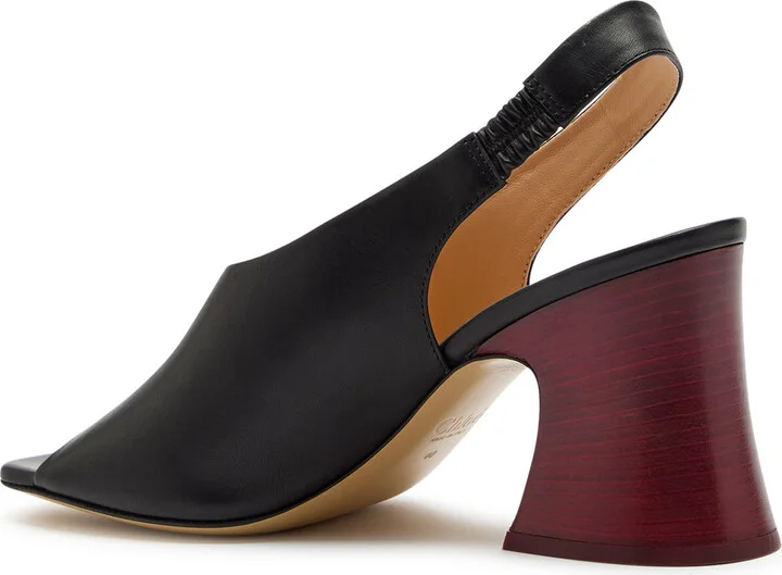 Chloe Janis 80 Leather Slingback Sandals - Image 2