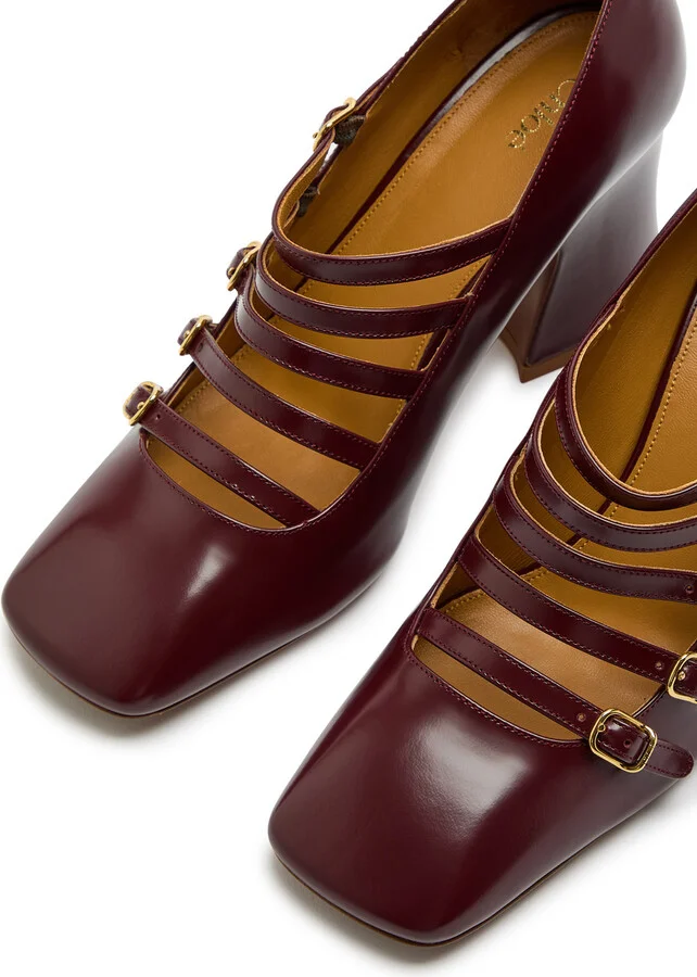 Chloe Janis 80 Multi-strap Leather Pumps - Image 3