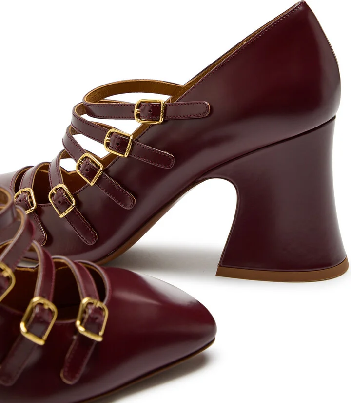 Chloe Janis 80 Multi-strap Leather Pumps - Image 4