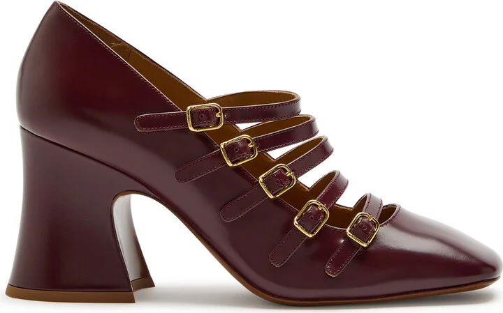 Chloe Janis 80 Multi-strap Leather Pumps
