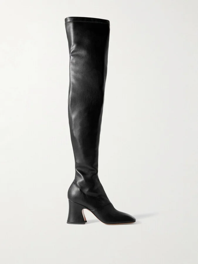 Chloé - Janis Leather Over-the-knee Boots - Black