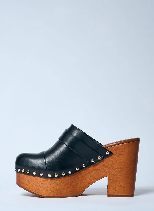 Chloé Jeannete Wedge Clogs - Woman Platforms Black Eu - 36 - Image 4