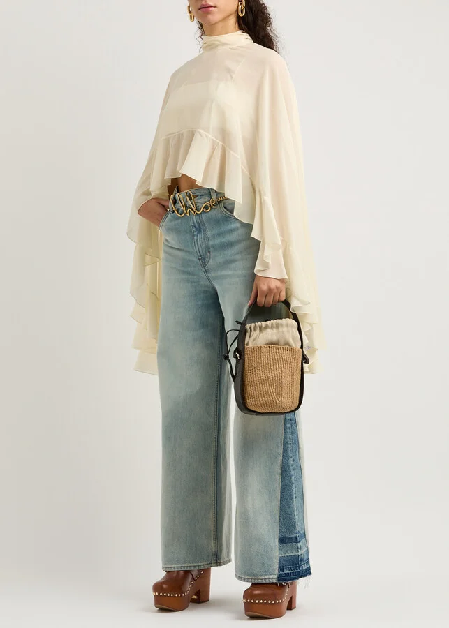 Chloe Jeannette 115 Leather Platform Clogs - Image 6
