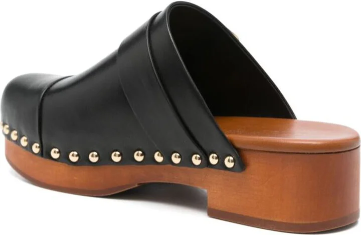 Chloé Jeannette Leather Clogs - Image 2