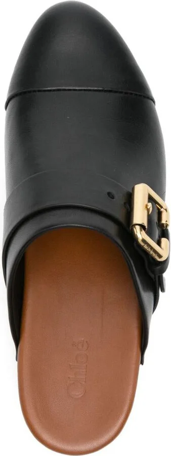 Chloé Jeannette Leather Clogs - Image 4