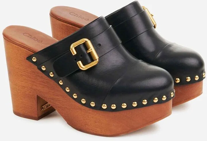 Chloé Jeannette Wedge Clogs - Image 3