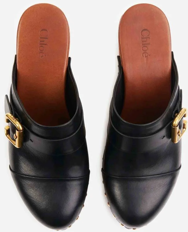Chloé Jeannette Wedge Clogs - Image 4