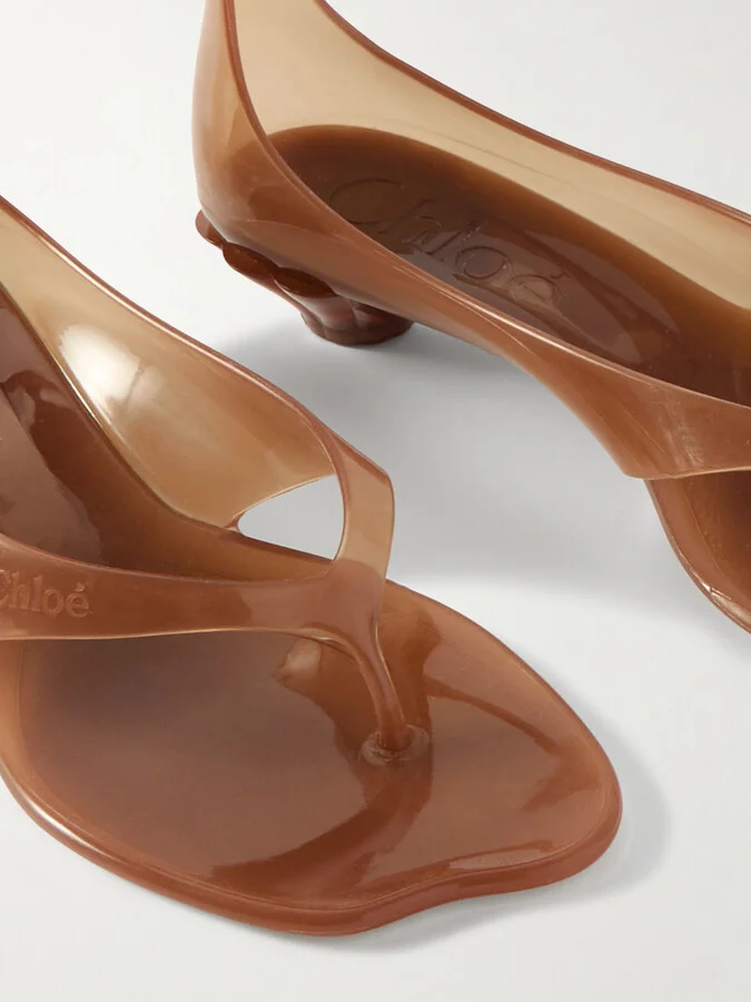 Chloé - Jelly Tpu Sandals - Brown - Image 4