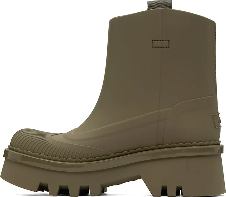 Chloé Khaki Raina Rain Boots - Image 3