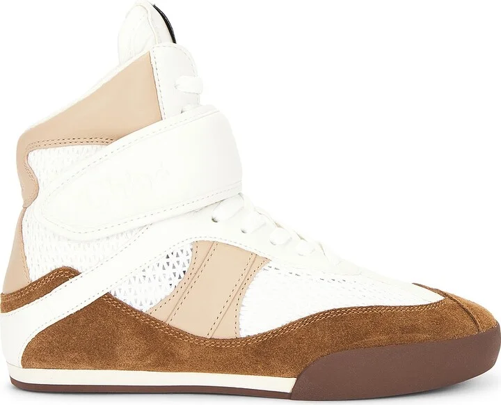Chloe Kick High Top Sneaker in Brown