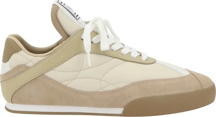 Chloé Kick Leather-Trim Sneaker - Image 2