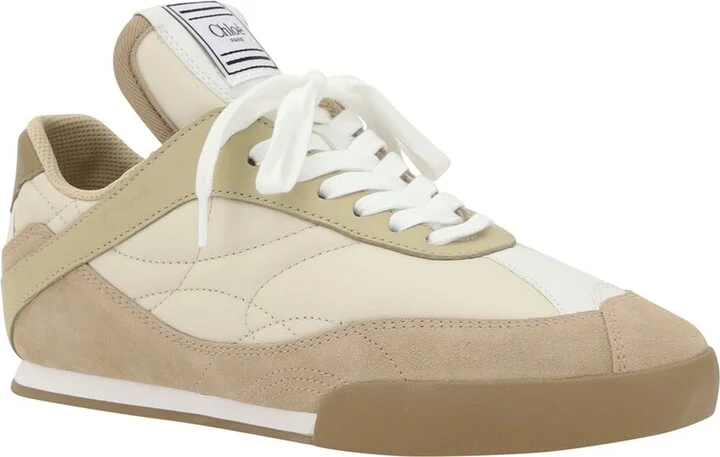 Chloé Kick Leather-Trim Sneaker