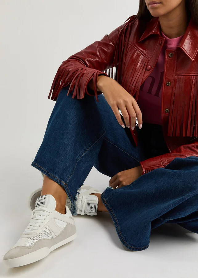 Chloe Kick Panelled Mesh Sneakers - Image 10