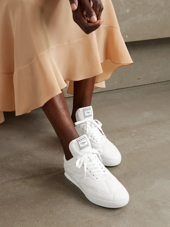 Chloé - Kick Quilted-leather Sneakers - White - Image 2