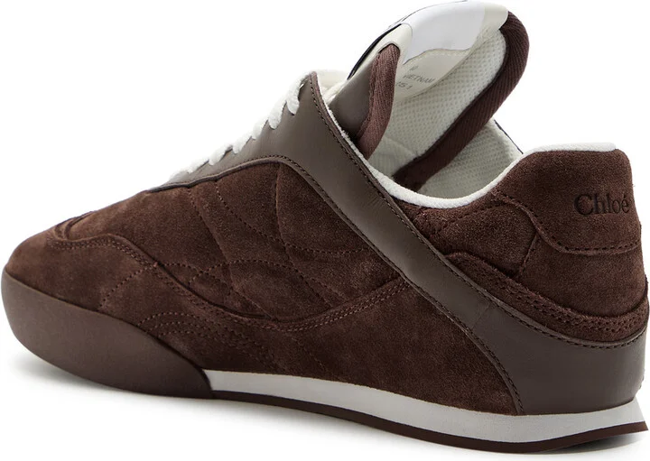 Chloe Kick Quilted Suede Sneakers - Image 2