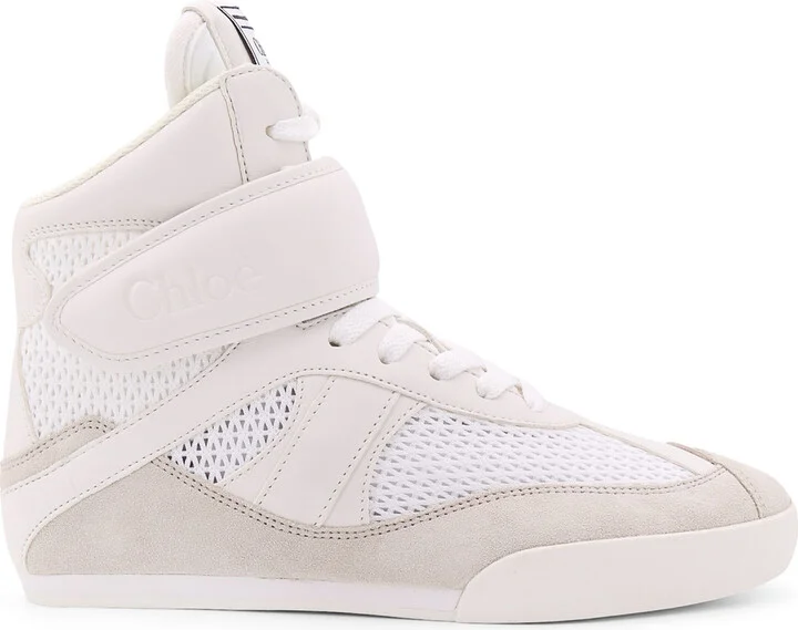 Chloé Kick Recycled Mesh, Leather And Suede