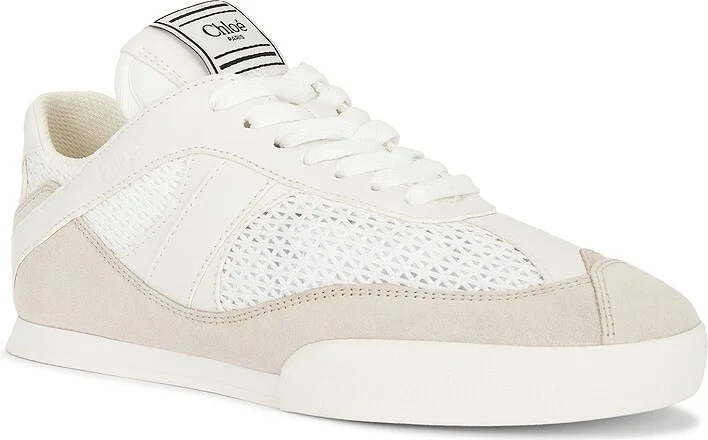 Chloe Kick Sneaker in Cream - Image 2