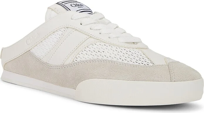 Chloe Kick Sneaker in Cream - Image 2