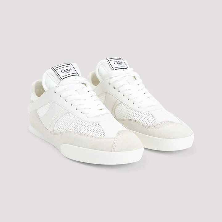 Chloé Kick Sneakers In Mesh And Suede Leather Shoes - Image 3