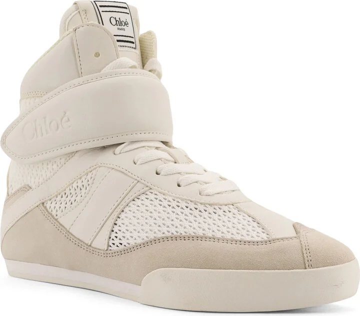 Chloé Kick Synthetic Fabric And Suede Sneakers - Image 2